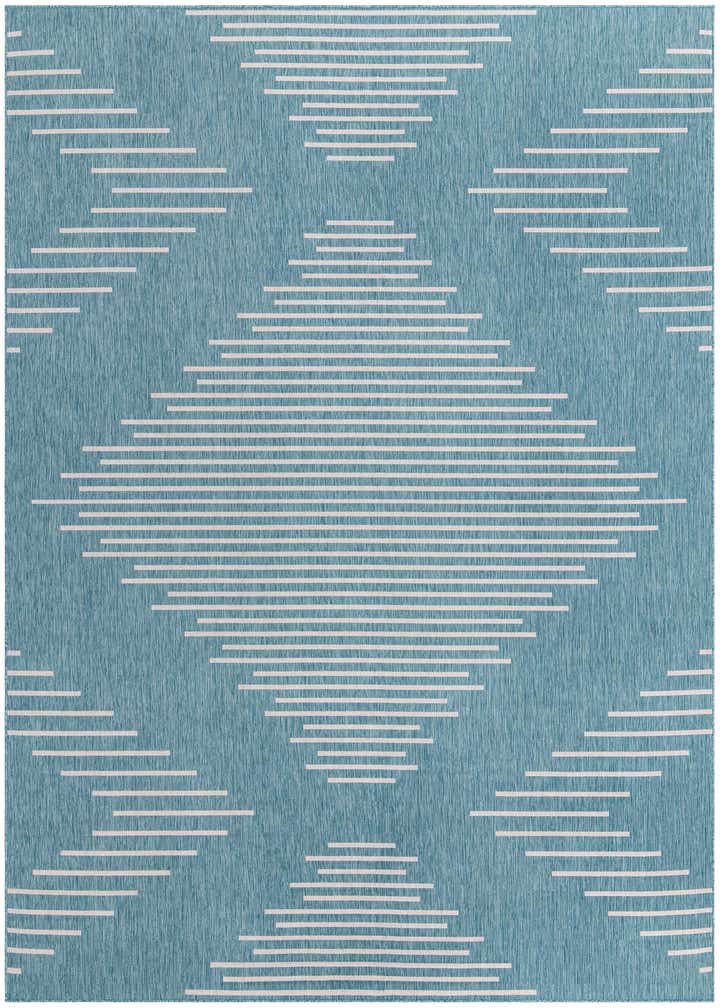 10' x 13' Easy-Clean Modern Indoor / Outdoor Rug