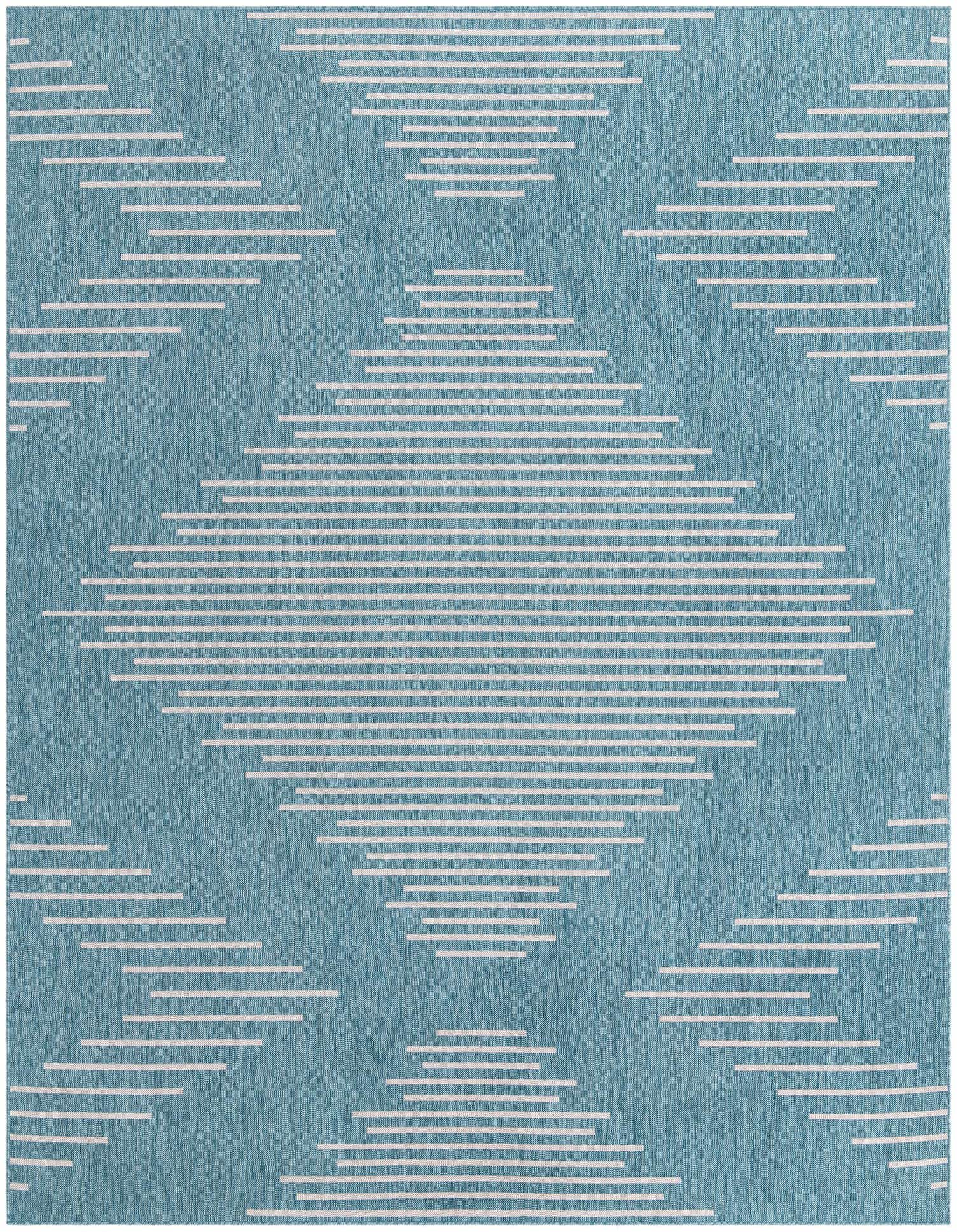 10' x 13' Easy-Clean Modern Indoor / Outdoor Rug