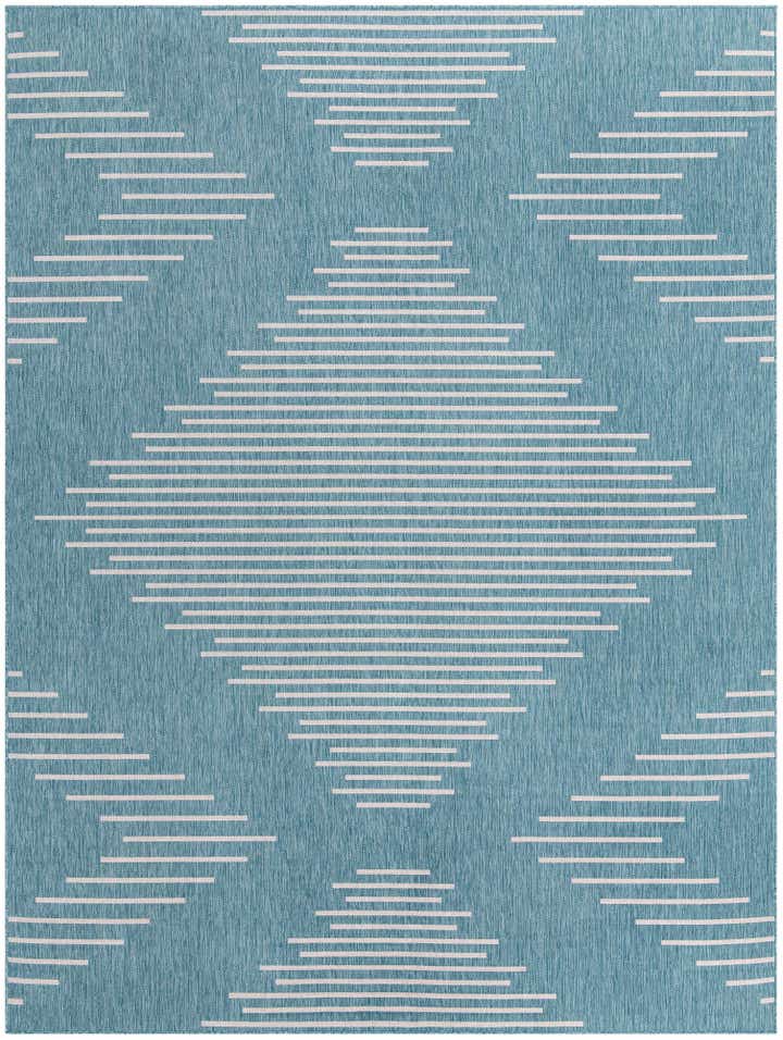 10' x 13' Easy-Clean Modern Indoor / Outdoor Rug