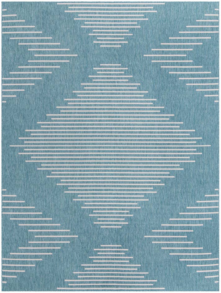 Detail image of 10' x 13' Easy-Clean Modern Indoor / Outdoor Rug