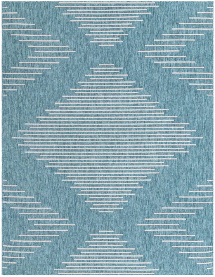 Detail image of 9' x 12' Easy-Clean Modern Indoor / Outdoor Rug