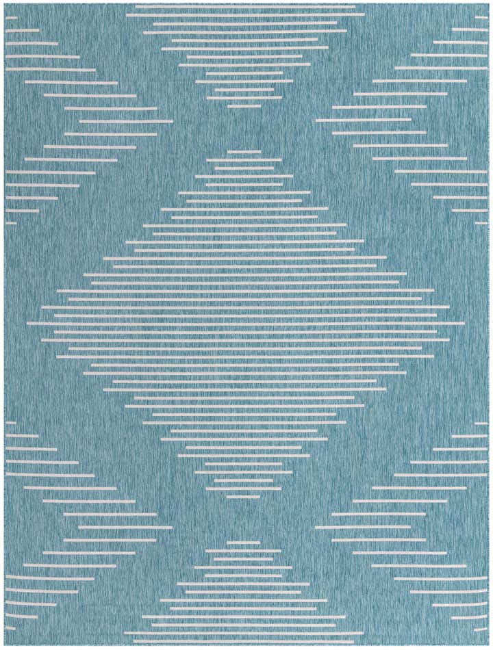 9' x 12' Easy-Clean Modern Indoor / Outdoor Rug