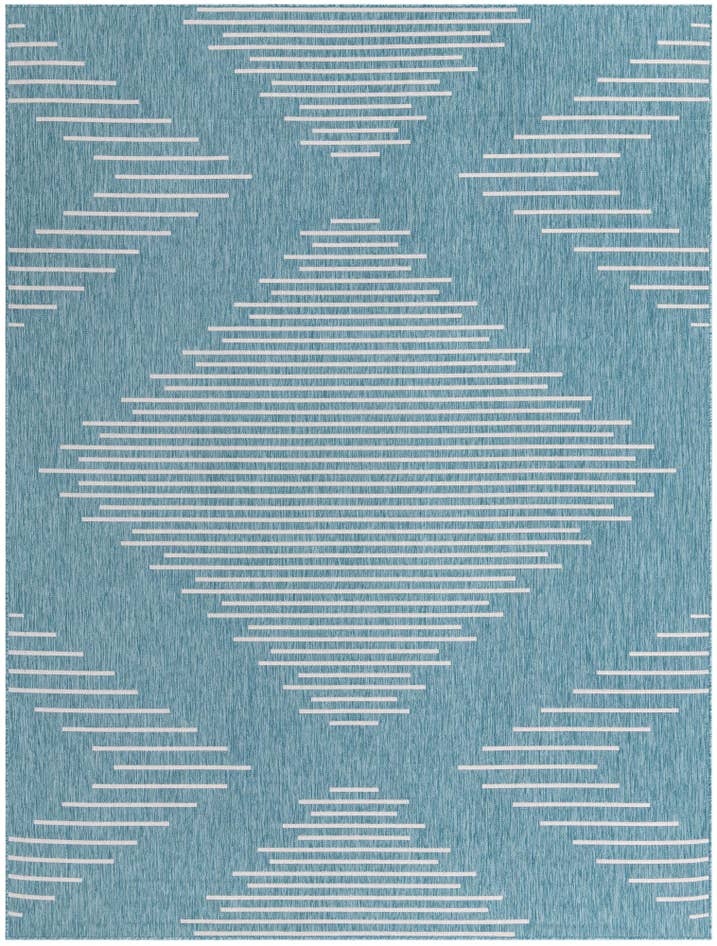 Detail image of 9' x 12' Easy-Clean Modern Indoor / Outdoor Rug