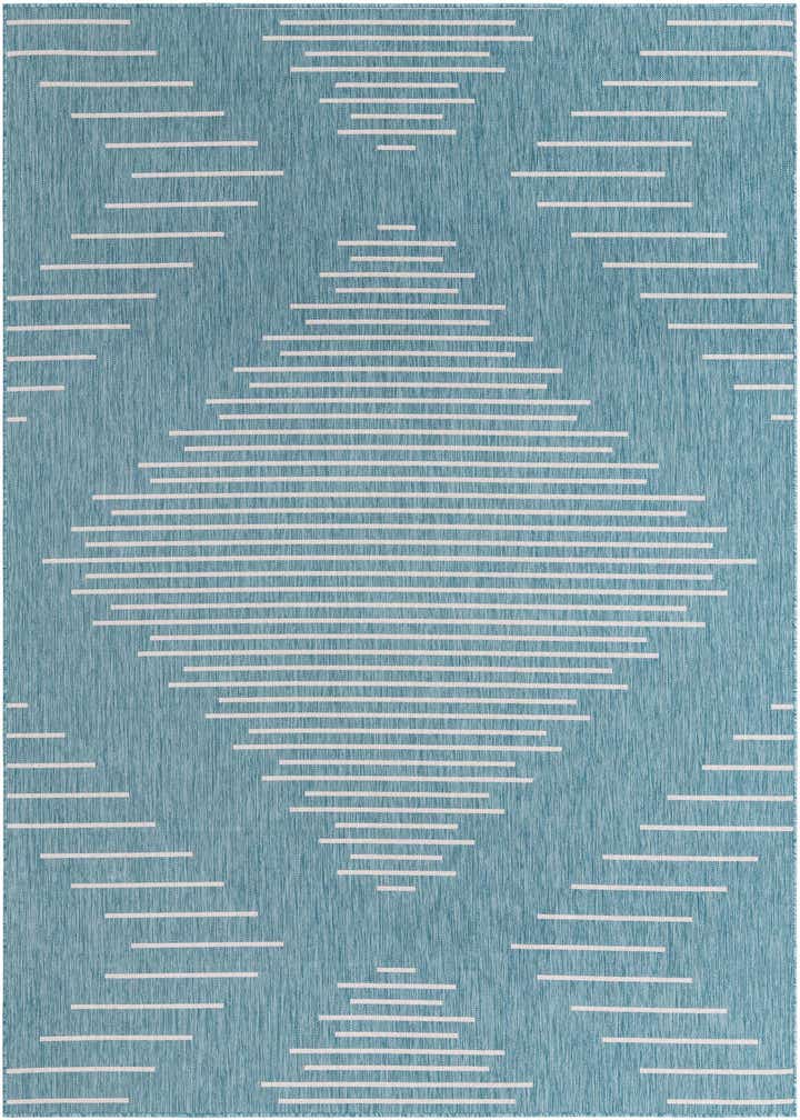 7' 10 x 10' Easy-Clean Modern Indoor / Outdoor Rug