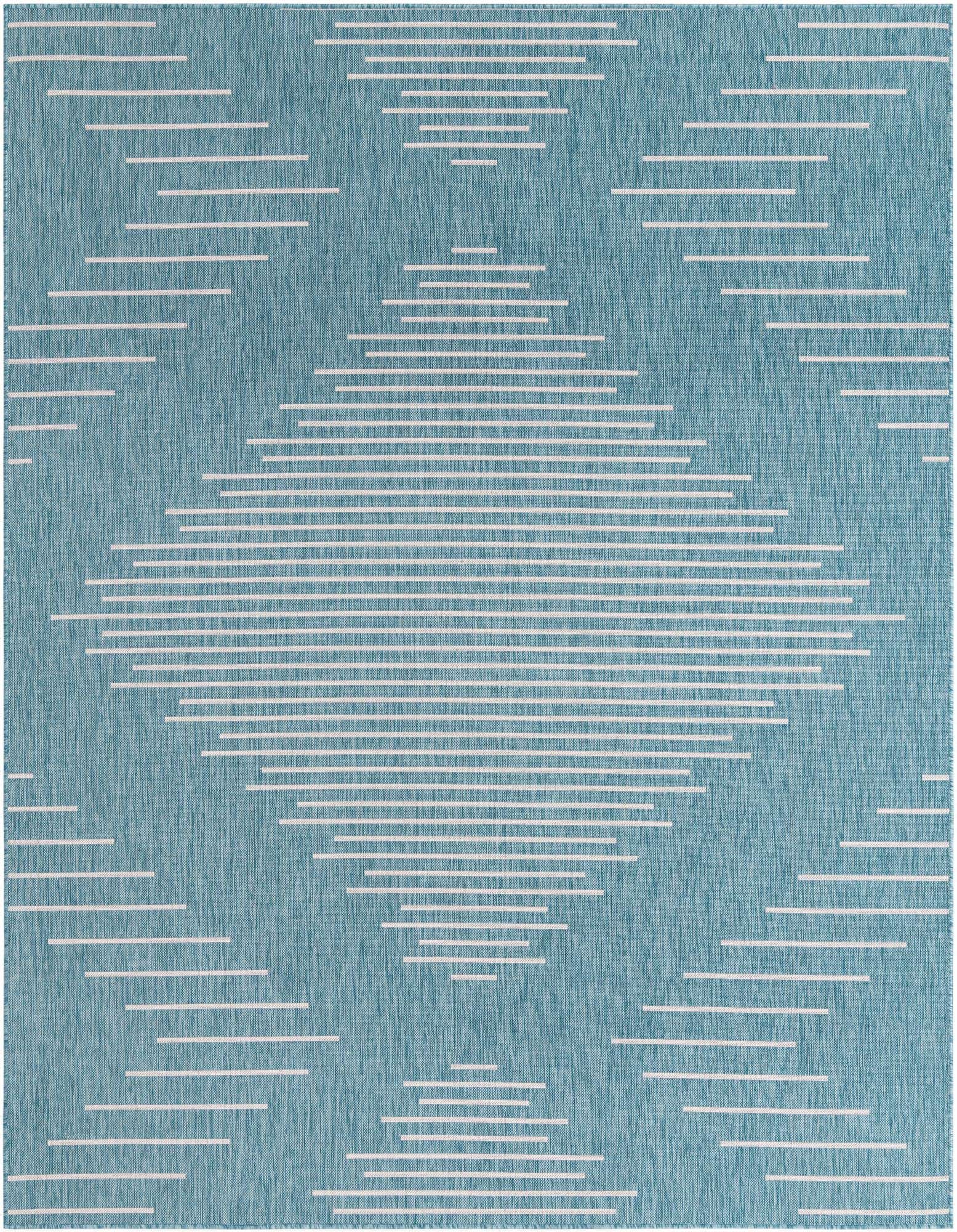 7' 10 x 10' Easy-Clean Modern Indoor / Outdoor Rug