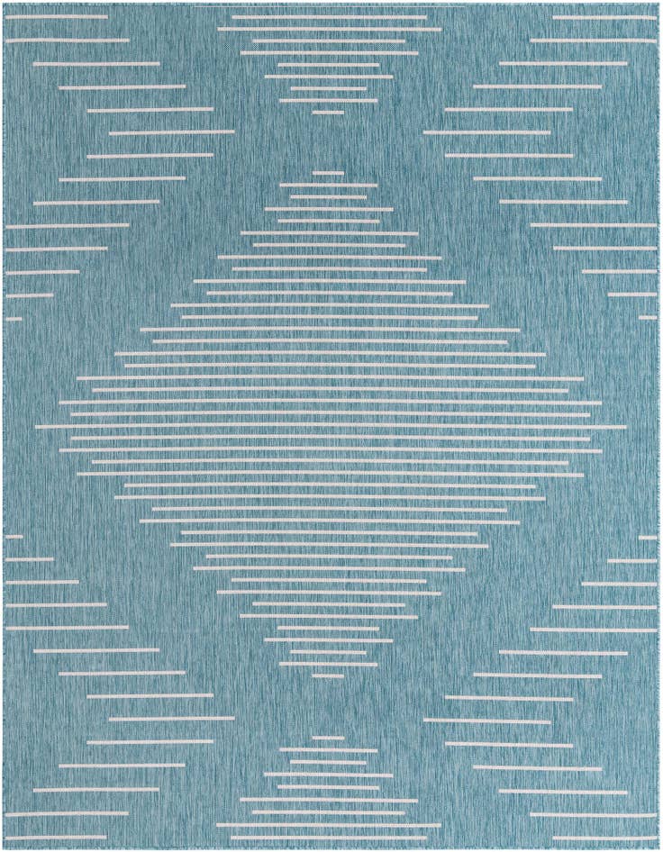 Detail image of 7' 10 x 10' Easy-Clean Modern Indoor / Outdoor Rug