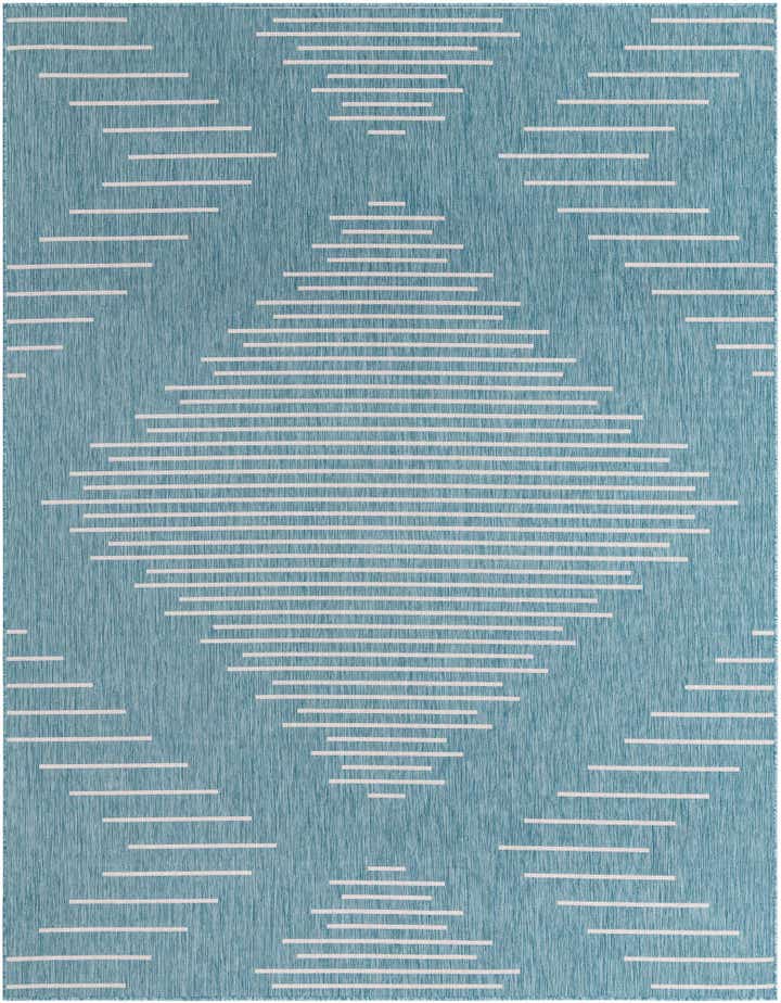 7' 10 x 10' Easy-Clean Modern Indoor / Outdoor Rug