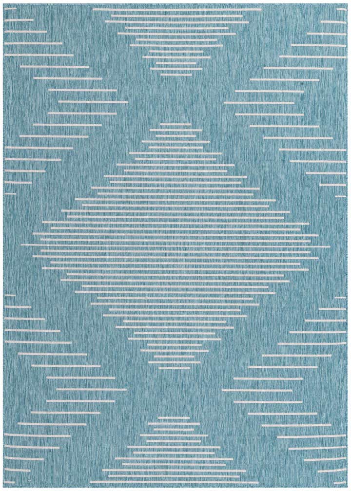 7' x 10' Easy-Clean Modern Indoor / Outdoor Rug