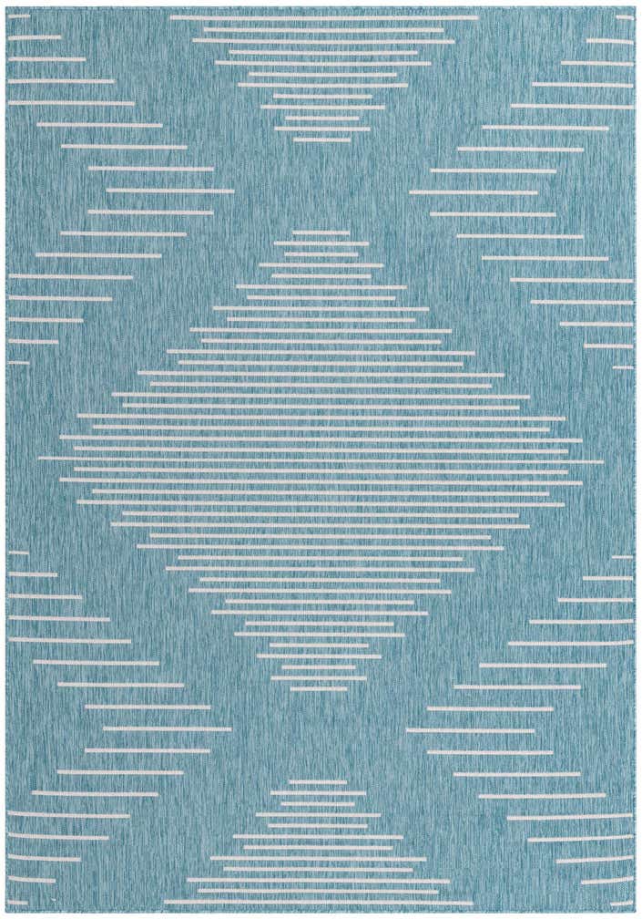 7' x 10' Easy-Clean Modern Indoor / Outdoor Rug