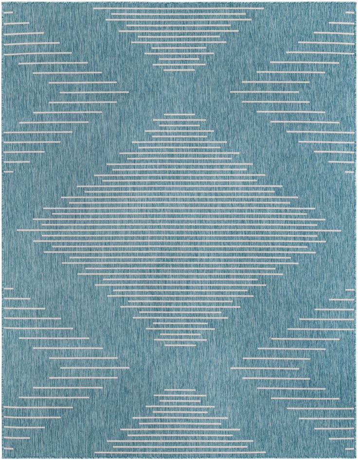 Detail image of 6' x 9' Easy-Clean Modern Indoor / Outdoor Rug