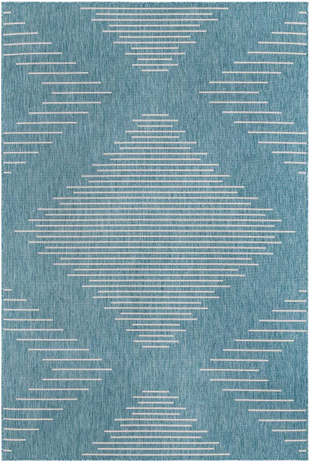 Detail image of 6' x 9' Easy-Clean Modern Indoor / Outdoor Rug
