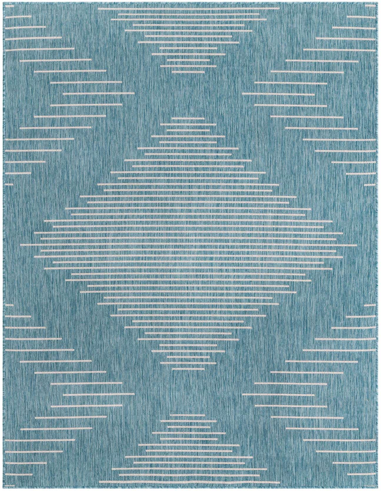 5' 3 x 8' Easy-Clean Modern Indoor / Outdoor Rug