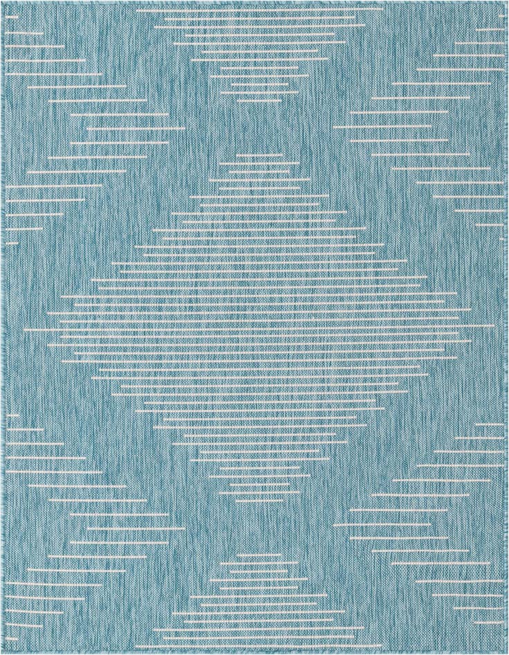 Detail image of 4' x 6' Easy-Clean Modern Indoor / Outdoor Rug