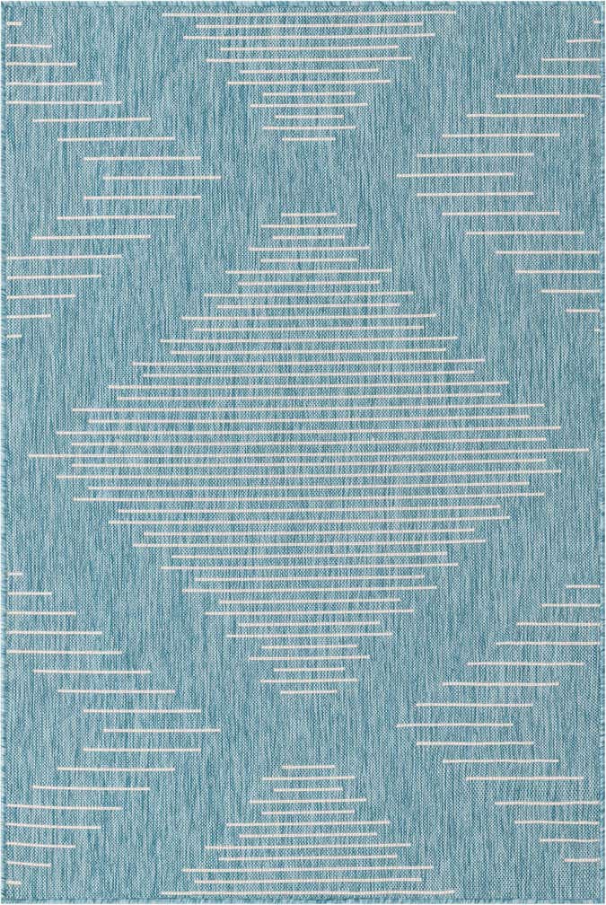 4' x 6' Easy-Clean Modern Indoor / Outdoor Rug