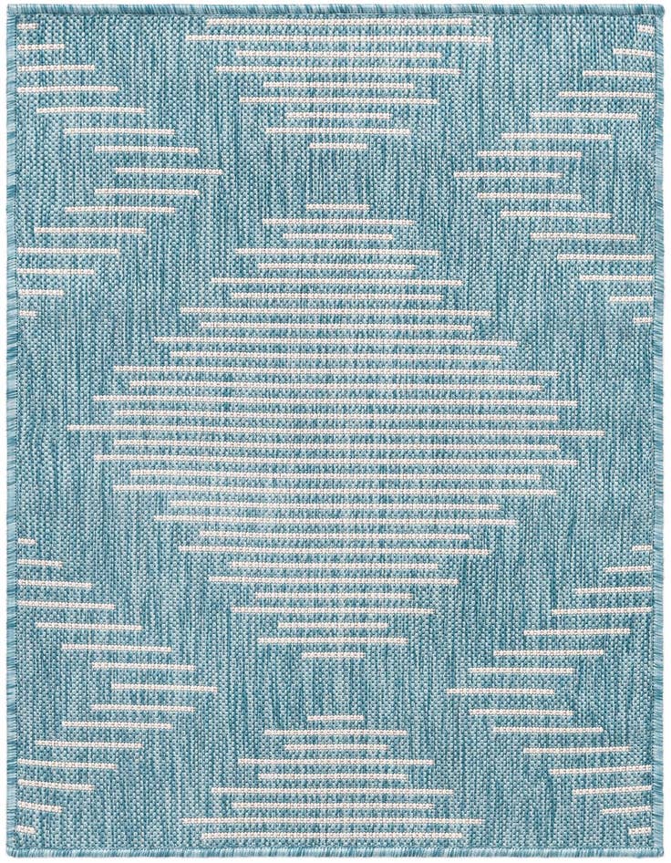 Detail image of 2' x 3' Easy-Clean Modern Indoor / Outdoor Rug