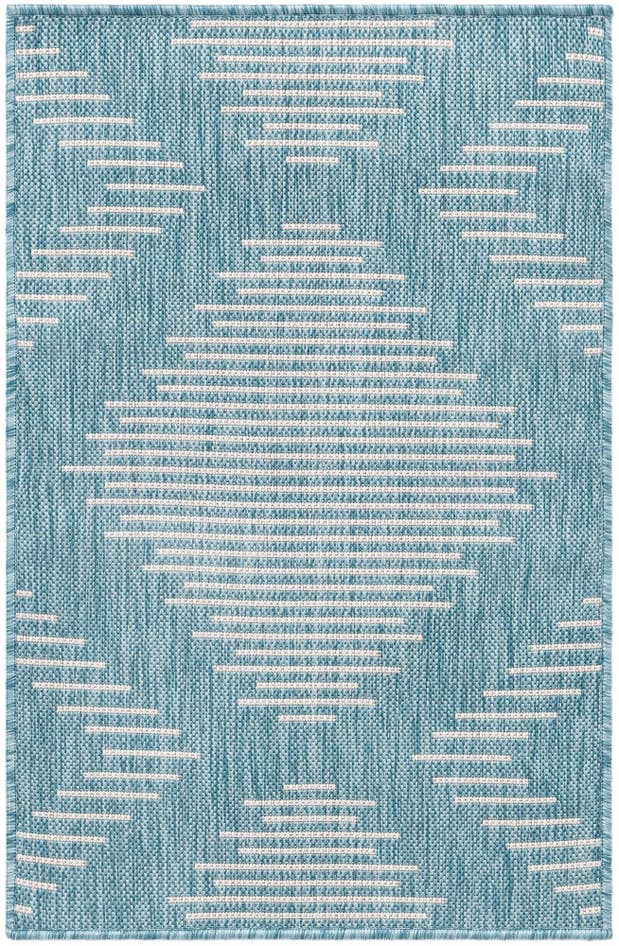 Detail image of 2' x 3' Easy-Clean Modern Indoor / Outdoor Rug