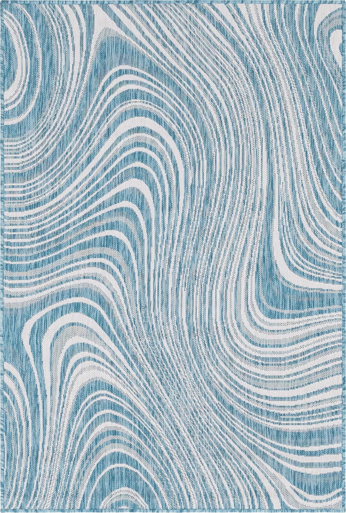 4' x 6'  Washable Modern Indoor / Outdoor Rug