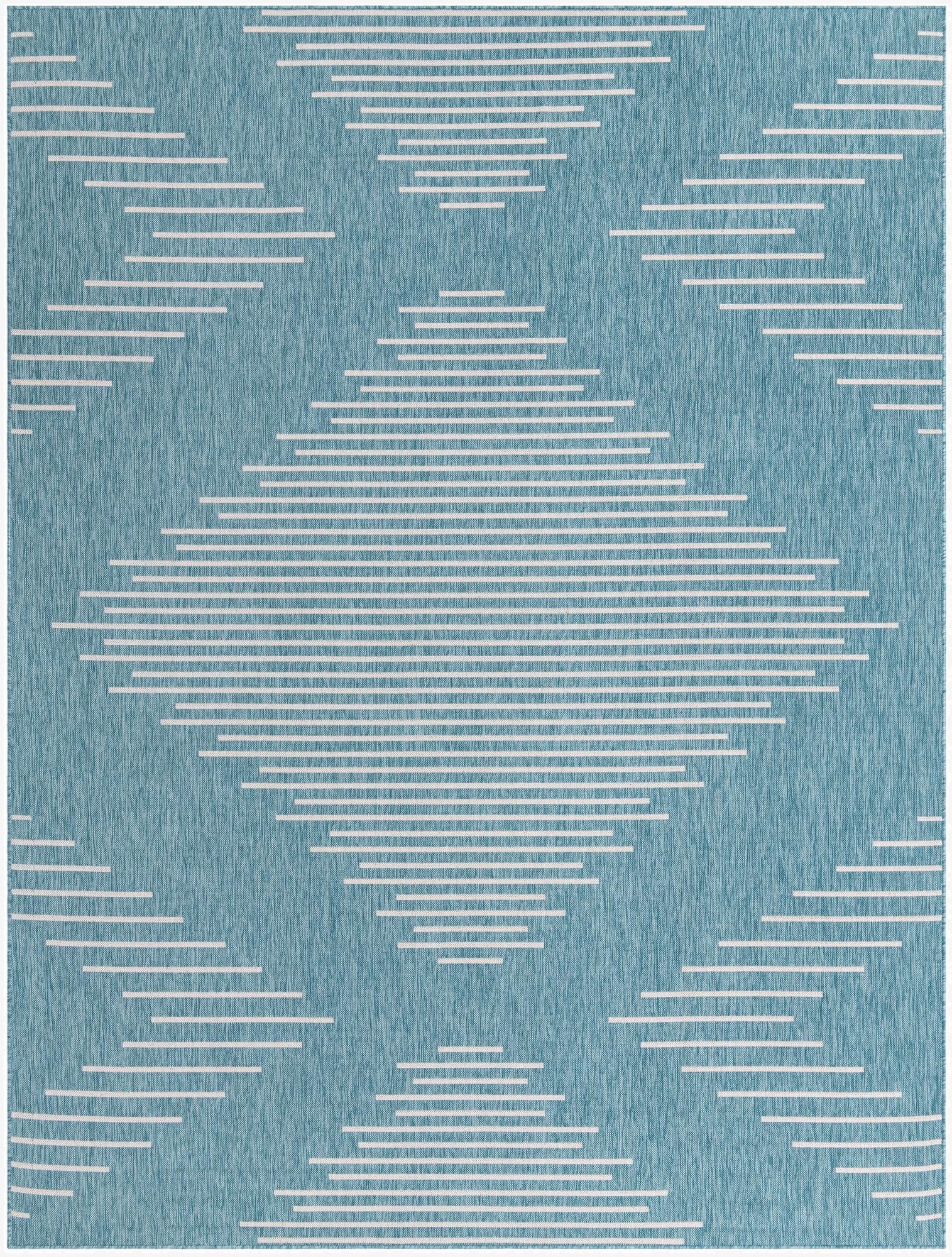 Primary image 9' x 12'  Washable Modern Indoor / Outdoor Rug