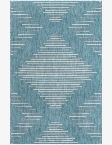 5' 3 x 8' Easy-Clean Modern Indoor / Outdoor Rug