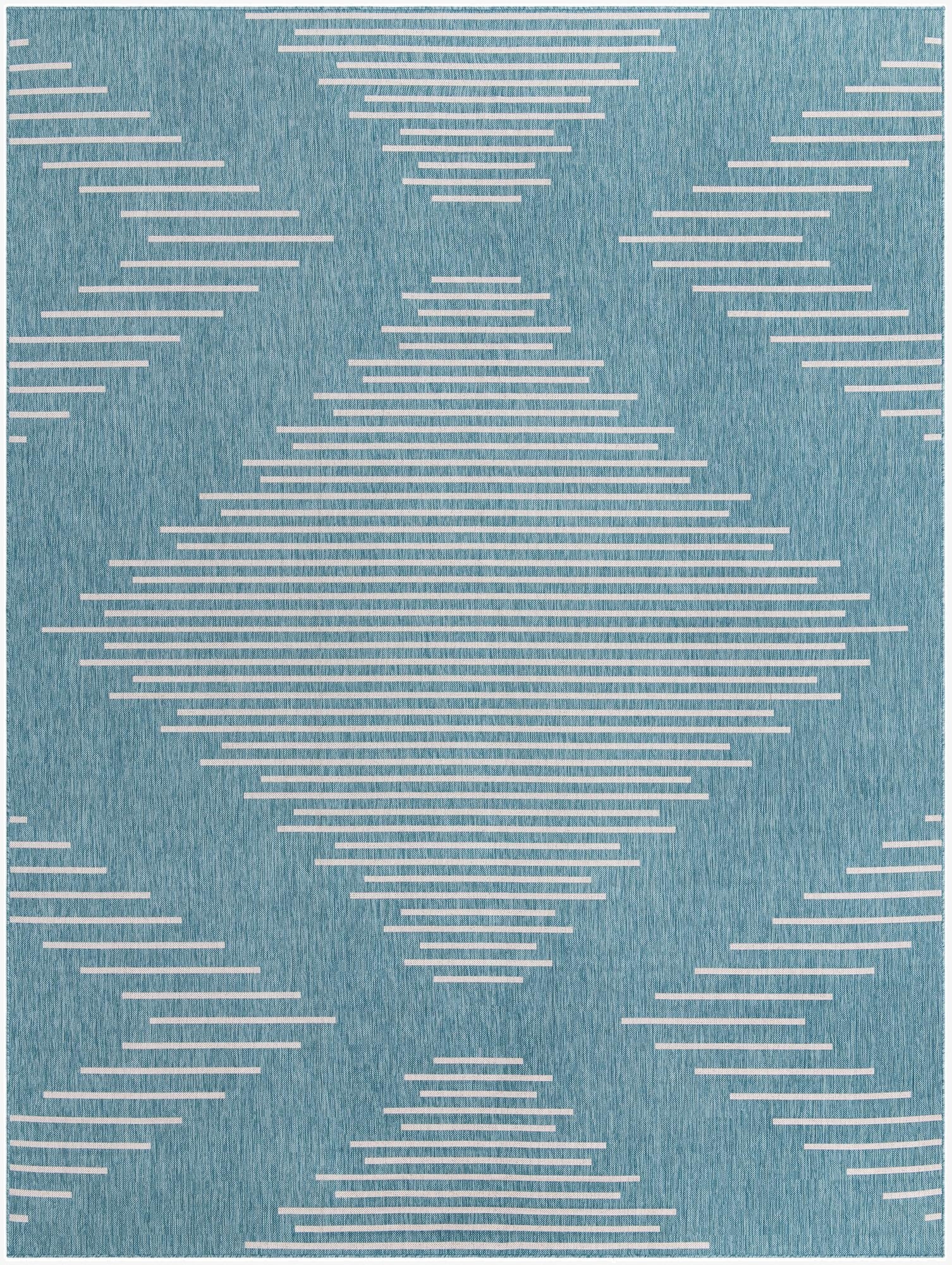 Primary image 10' x 13'  Washable Modern Indoor / Outdoor Rug