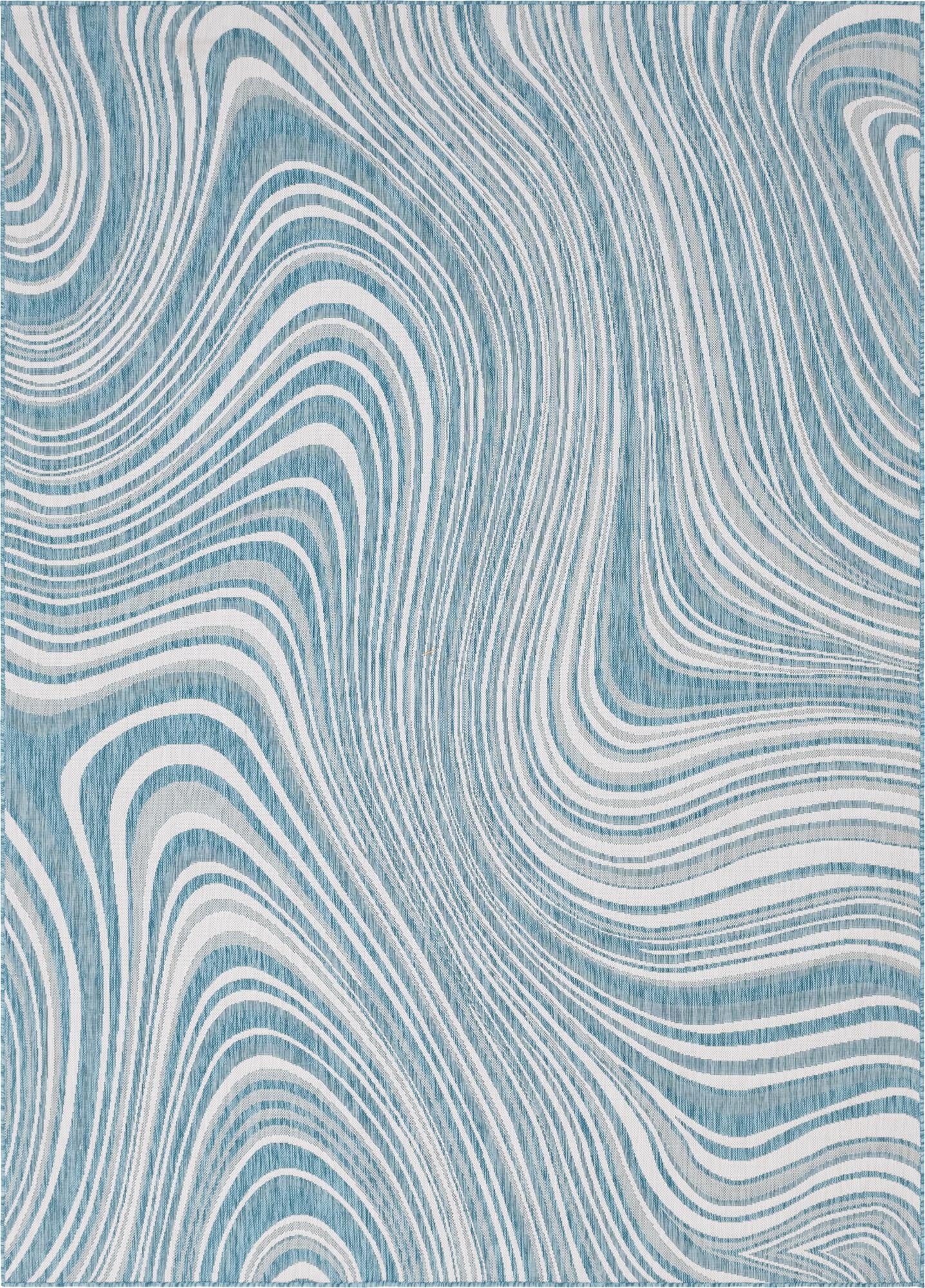 7' 10 x 11'  Washable Modern Indoor / Outdoor Rug