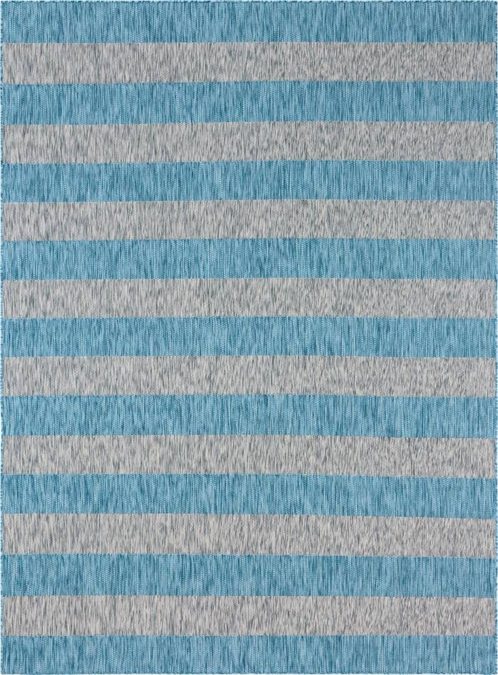 Detail image of 9' x 12' Easy-Clean Ribbon Indoor / Outdoor Rug