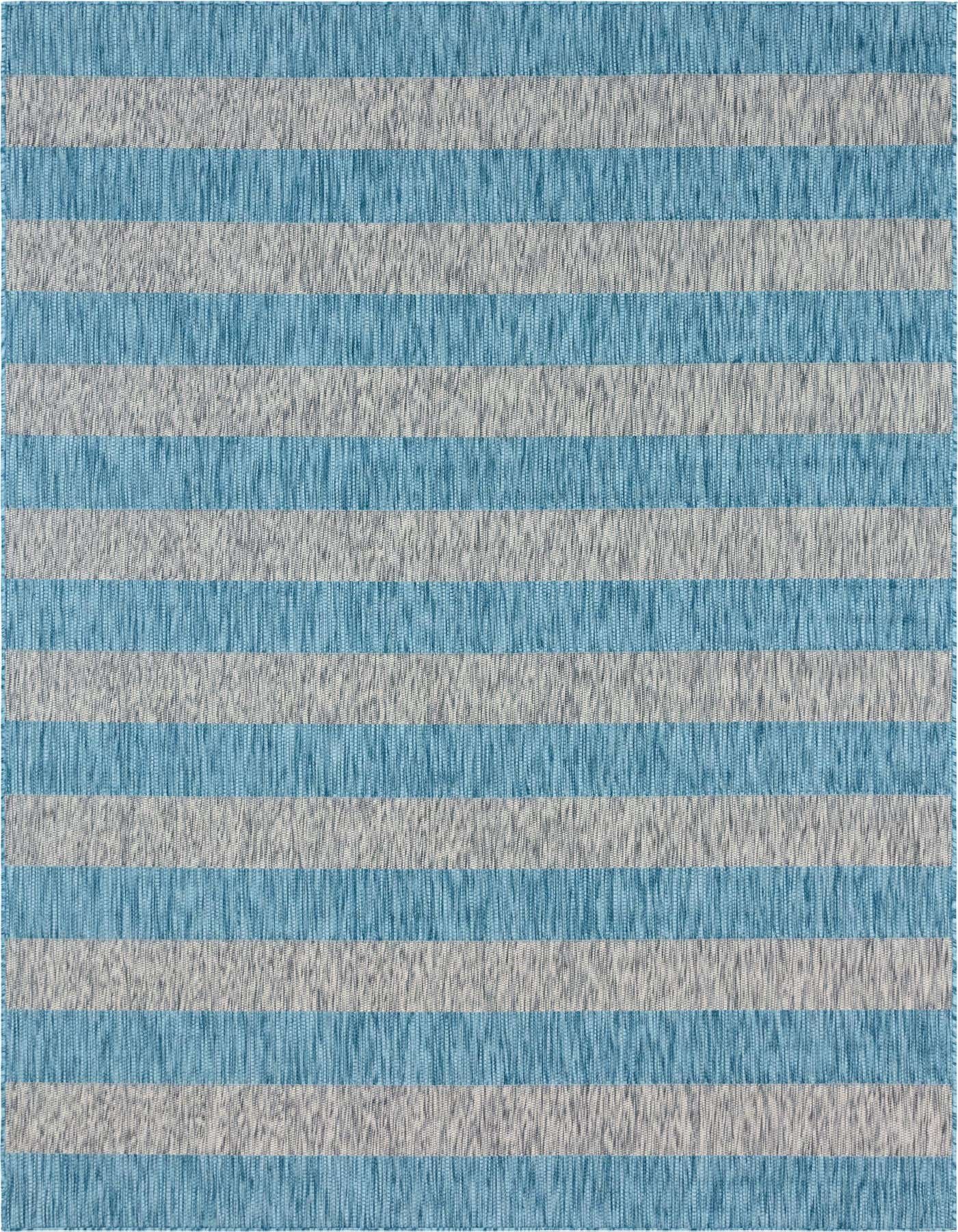7' 10 x 11' Easy-Clean Ribbon Indoor / Outdoor Rug