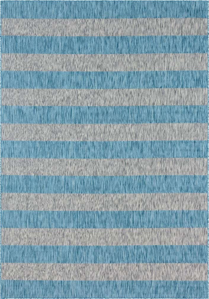 7' 10 x 11' Easy-Clean Ribbon Indoor / Outdoor Rug