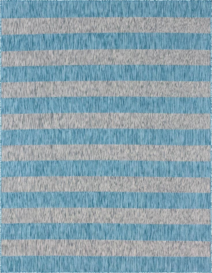 Detail image of 7' x 10' Easy-Clean Ribbon Indoor / Outdoor Rug