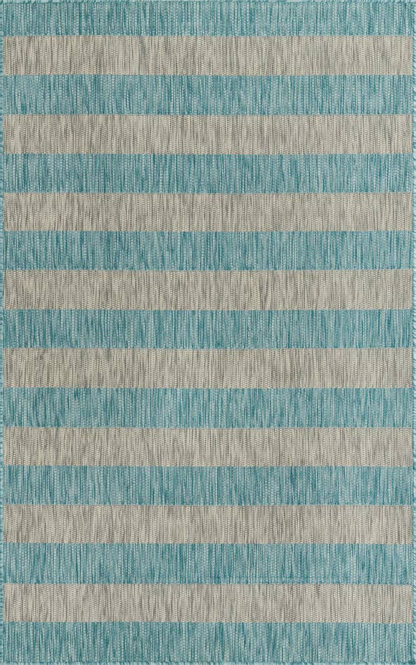 Detail image of 5' 3 x 8' Easy-Clean Ribbon Indoor / Outdoor Rug