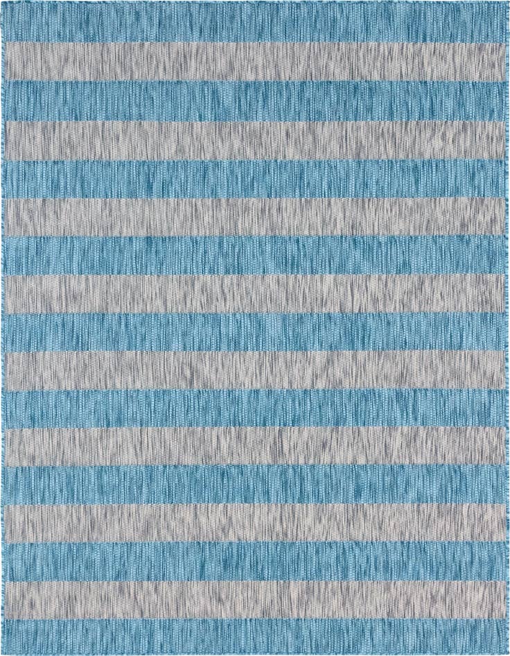 Detail image of 4' x 6' Easy-Clean Ribbon Indoor / Outdoor Rug