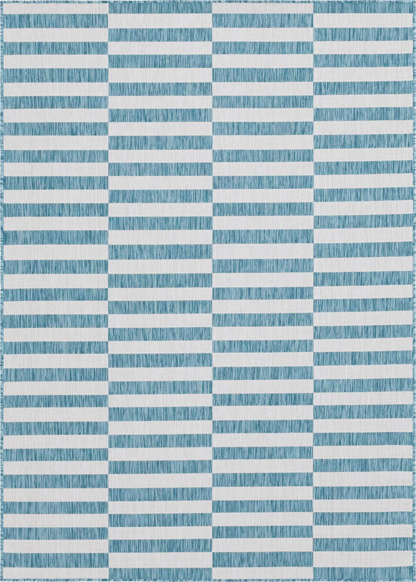 7' 10 x 11' Easy-Clean Ribbon Indoor / Outdoor Rug