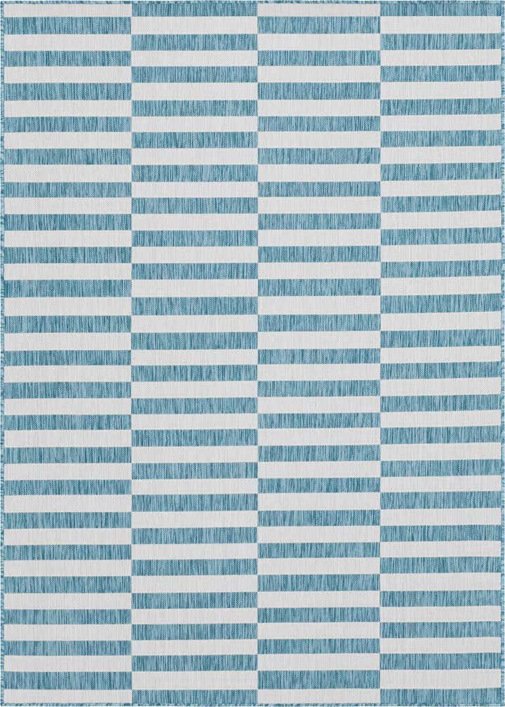 7' 10 x 11' Easy-Clean Ribbon Indoor / Outdoor Rug