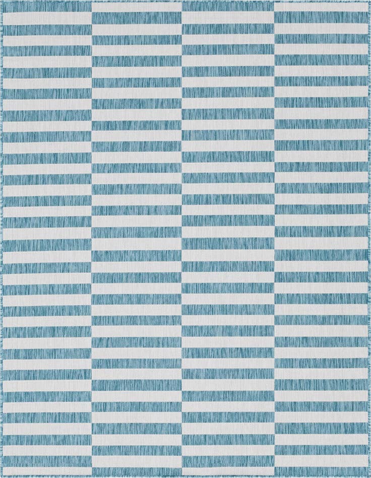 Detail image of 7' x 10' Easy-Clean Ribbon Indoor / Outdoor Rug