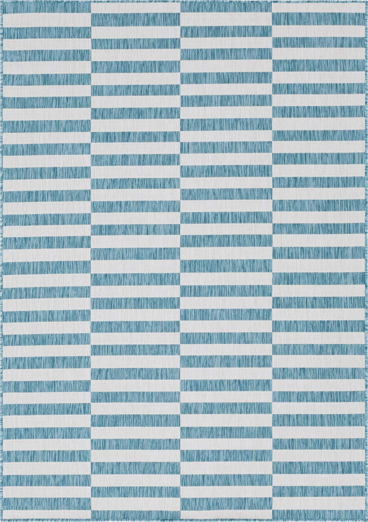7' x 10' Easy-Clean Ribbon Indoor / Outdoor Rug