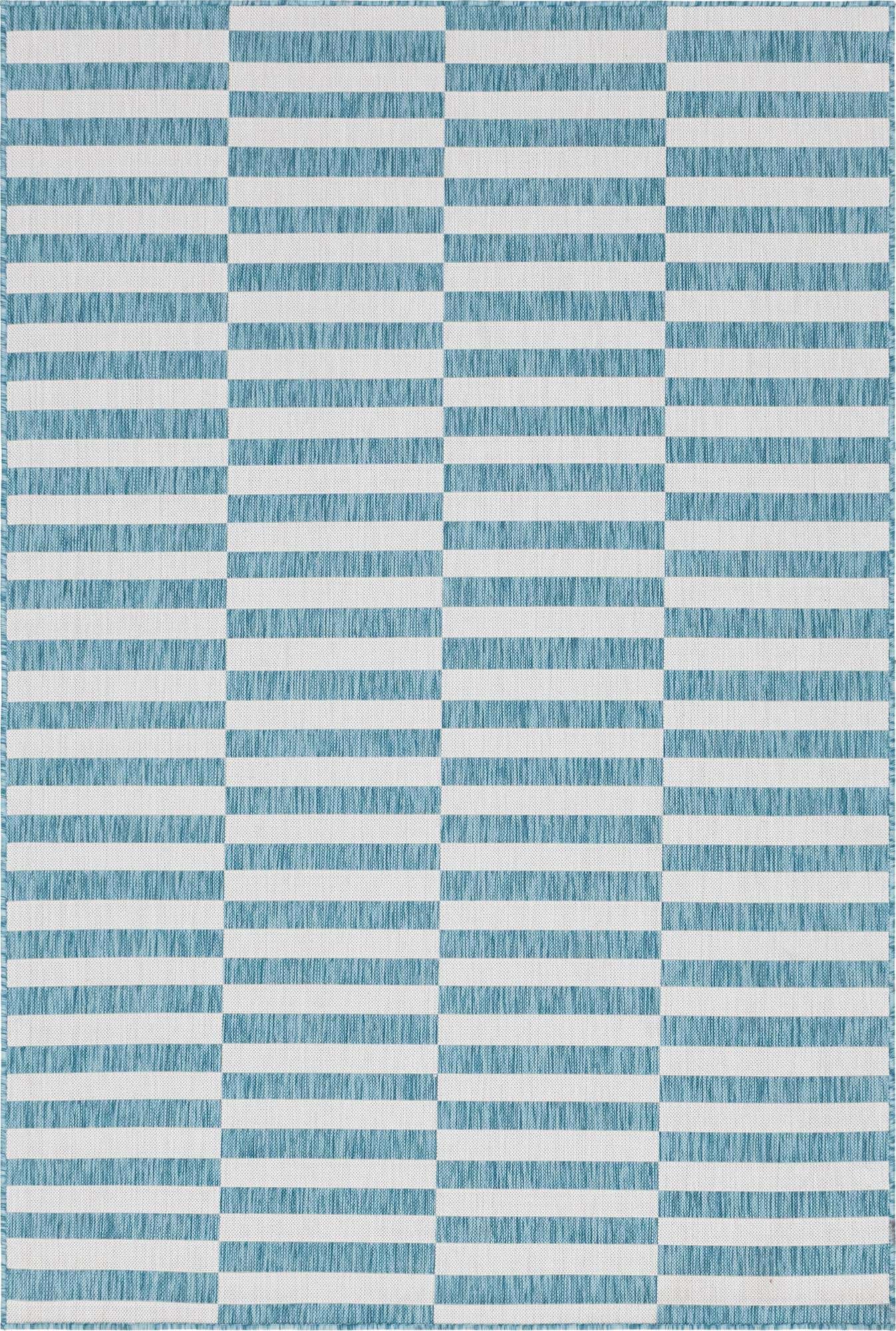6' x 9' Easy-Clean Ribbon Indoor / Outdoor Rug