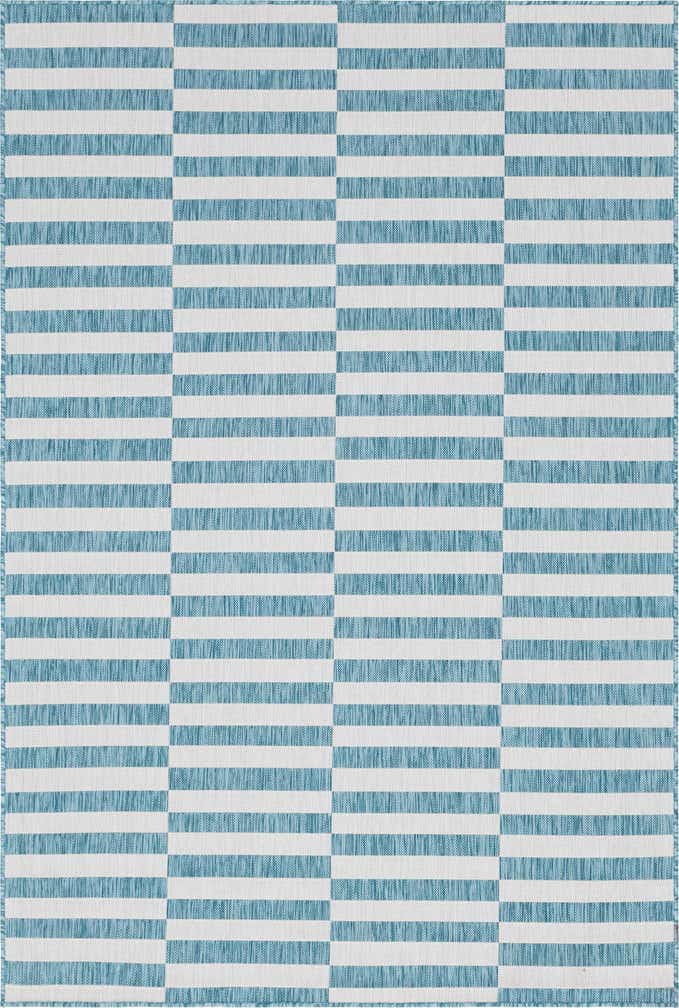 6' x 9' Easy-Clean Ribbon Indoor / Outdoor Rug