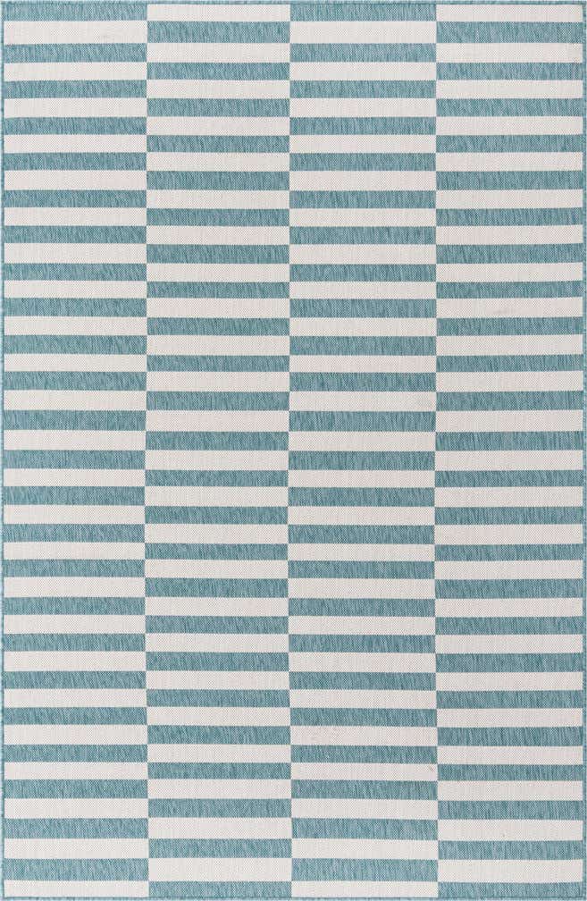 5' 3 x 8' Easy-Clean Ribbon Indoor / Outdoor Rug