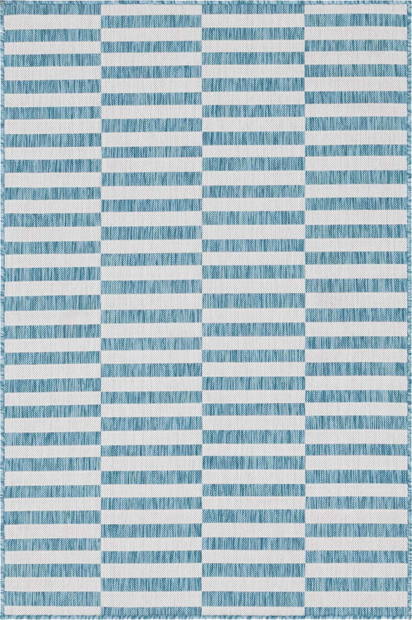 4' x 6' Easy-Clean Ribbon Indoor / Outdoor Rug