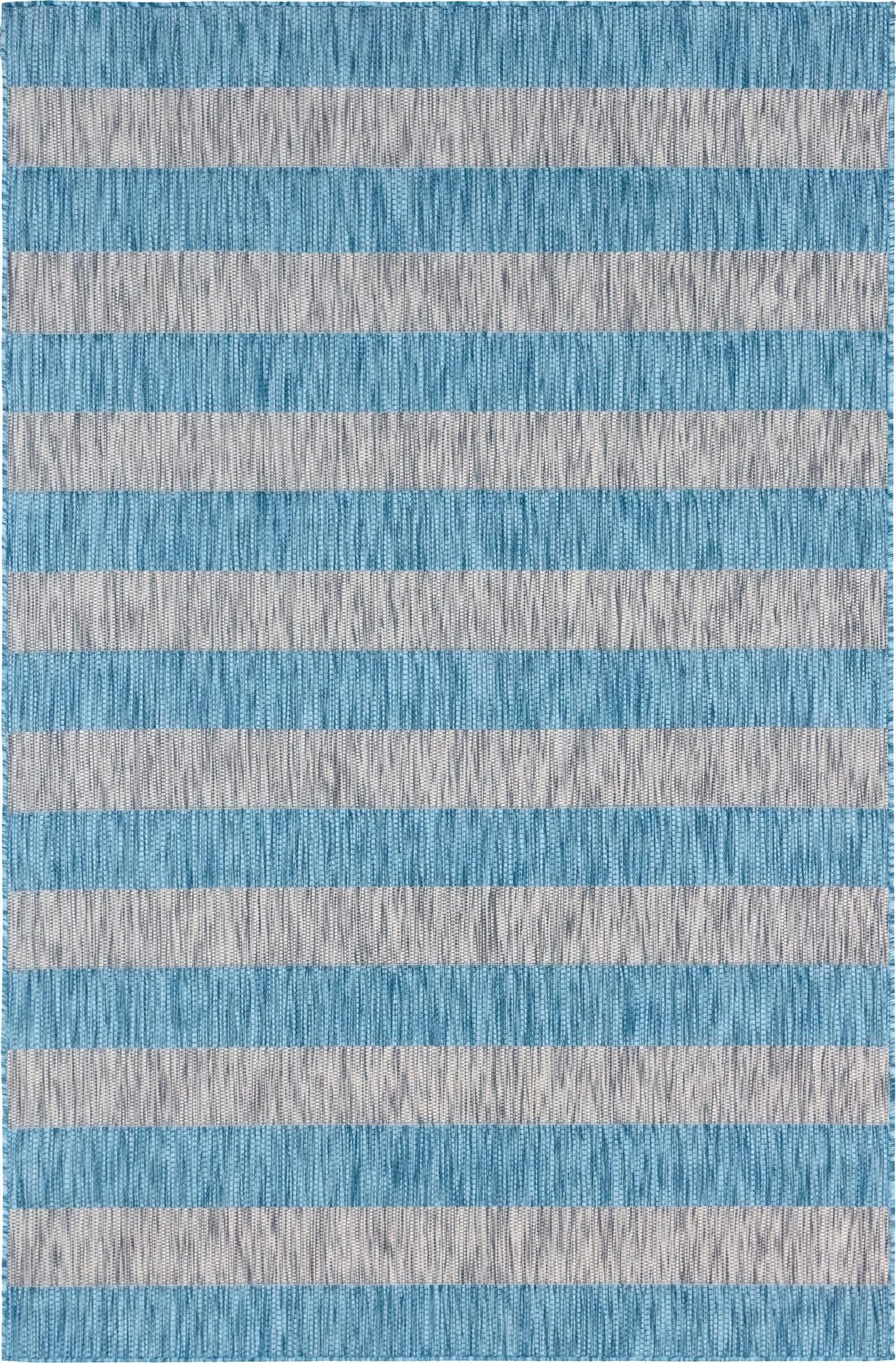 6' x 9' Washable Ribbon Indoor / Outdoor Rug