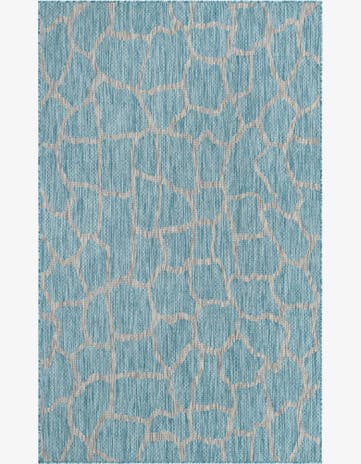 5' 3 x 8' Easy-Clean Safari Indoor / Outdoor Rug