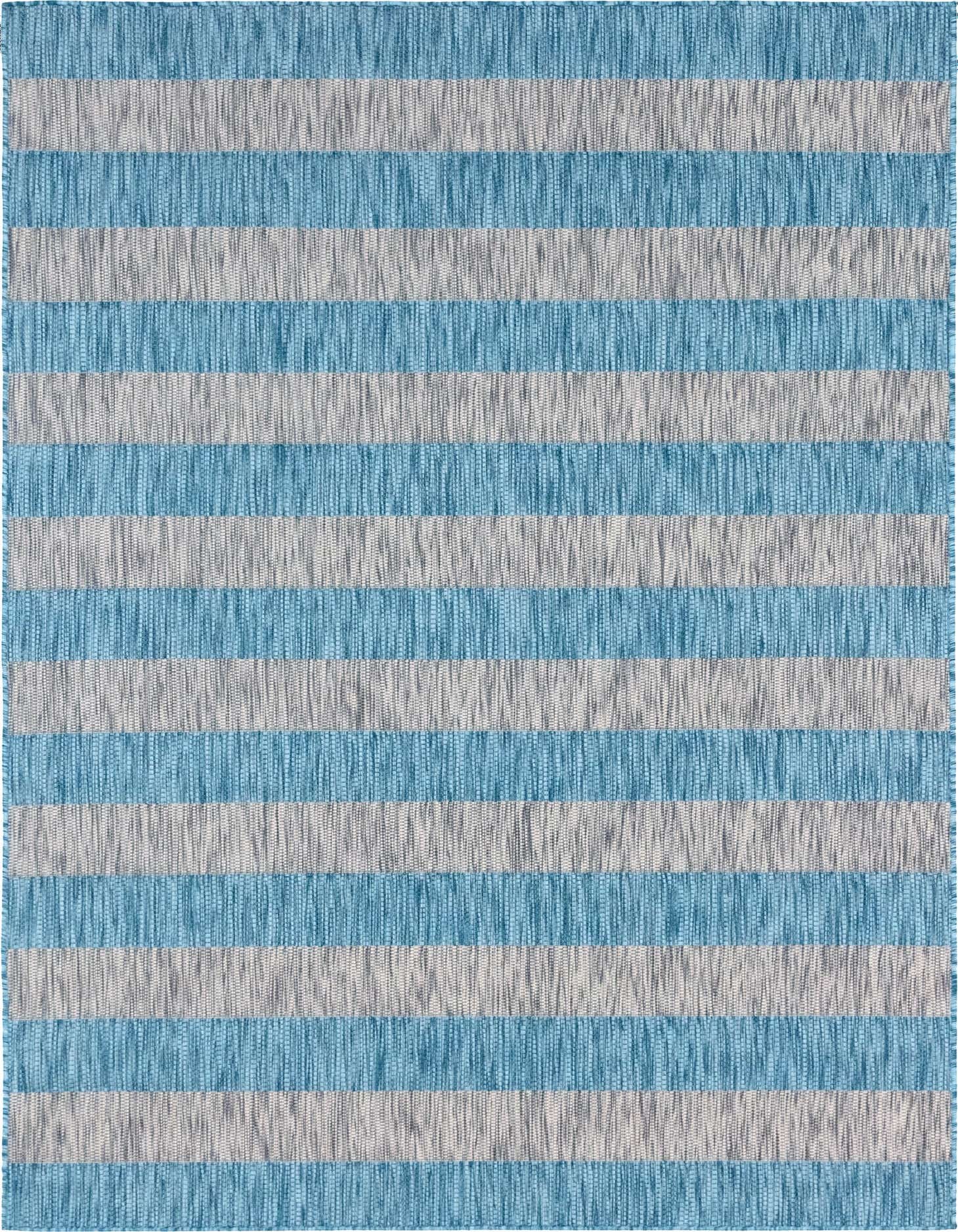 4' x 6' Easy-Clean Striped Indoor / Outdoor Rug