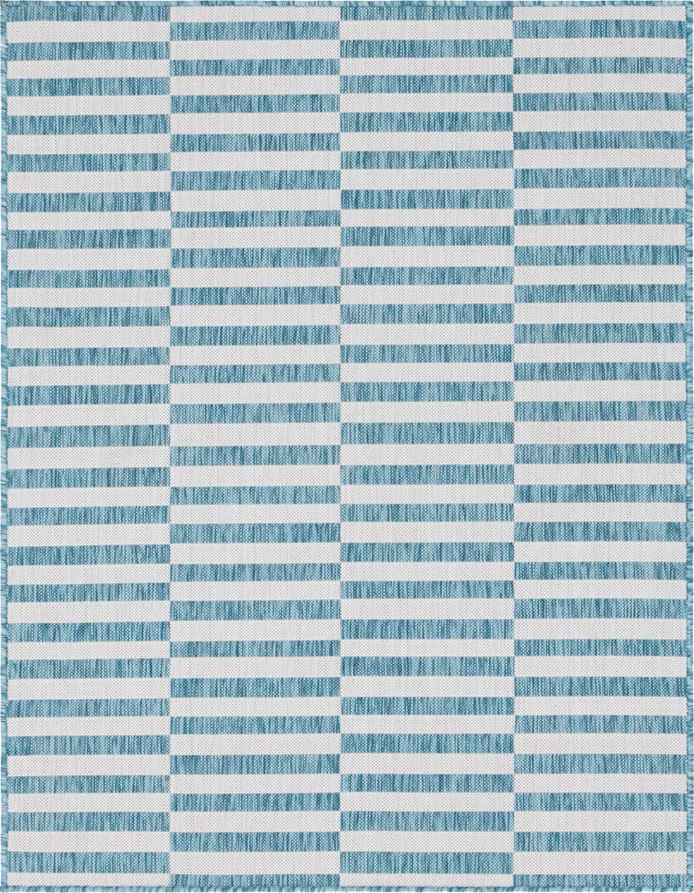 4' x 6' Easy-Clean Striped Indoor / Outdoor Rug
