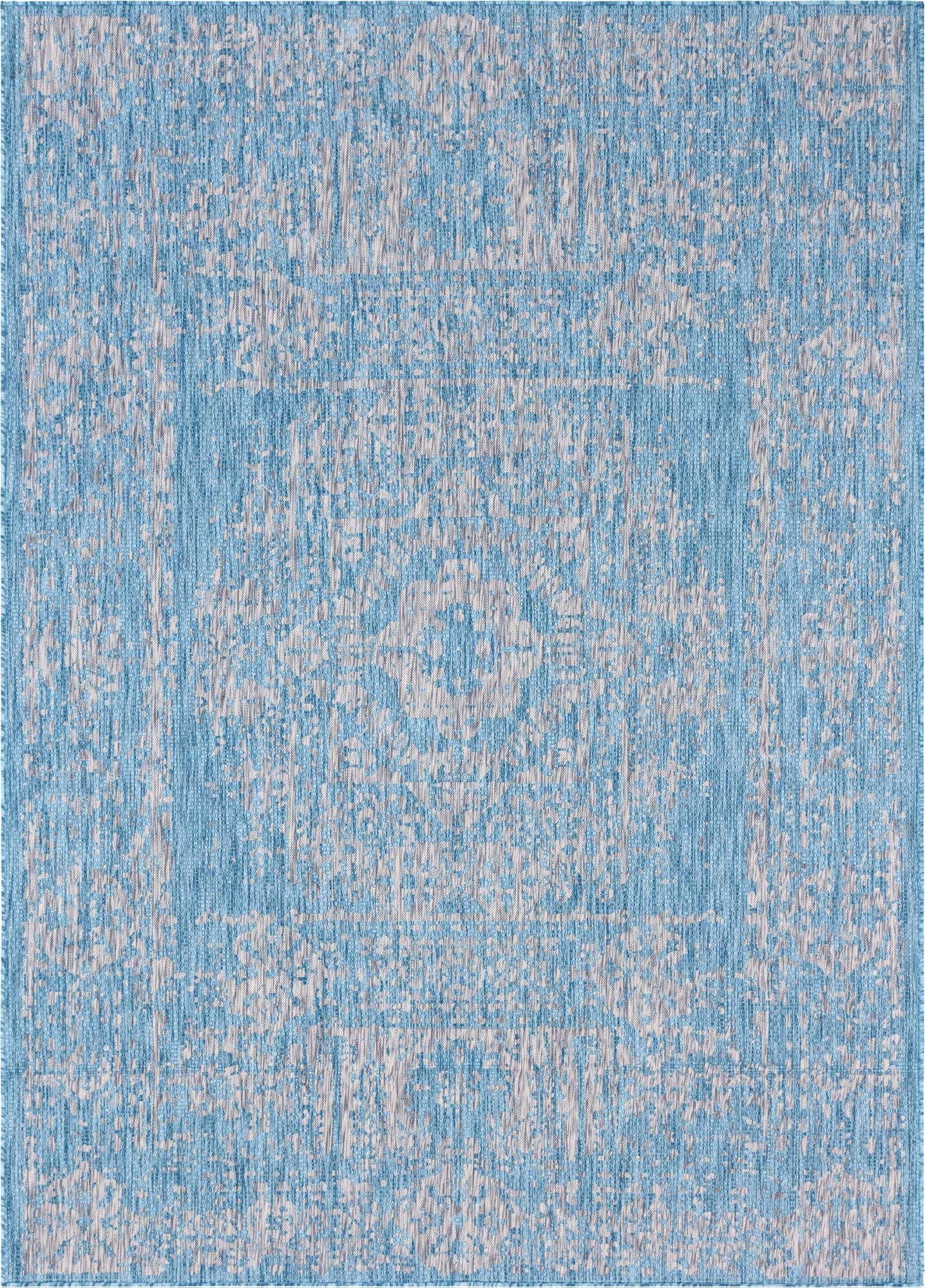 9' x 12' Easy-Clean Traditional Indoor / Outdoor Rug