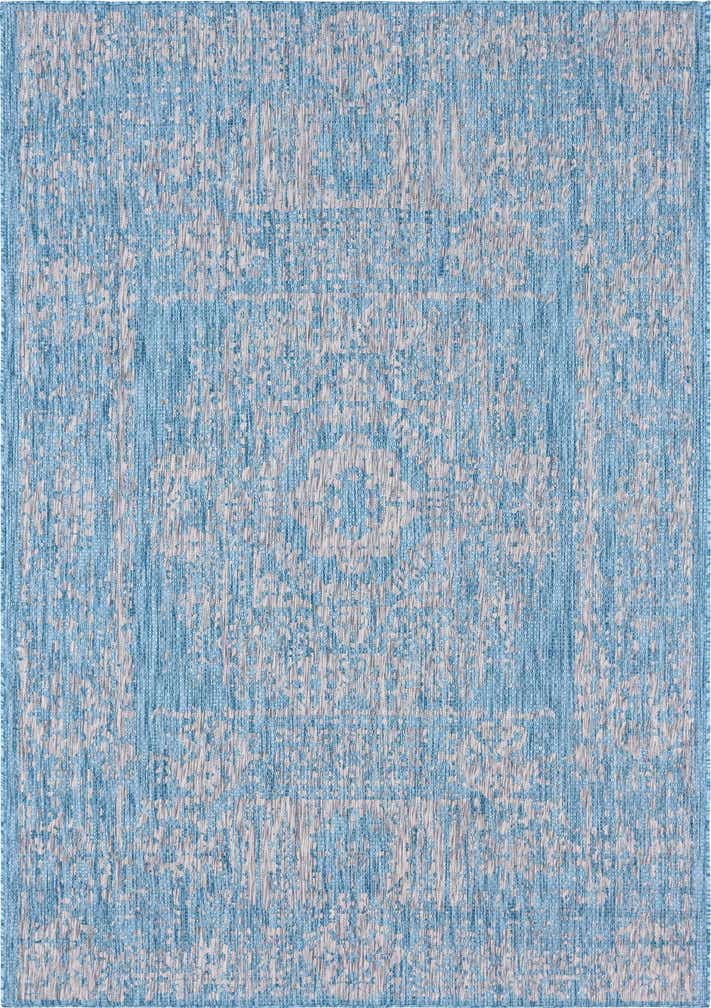 7' x 10' Easy-Clean Traditional Indoor / Outdoor Rug