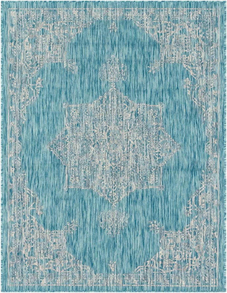 Detail image of 4' x 6' Easy-Clean Traditional Indoor / Outdoor Rug