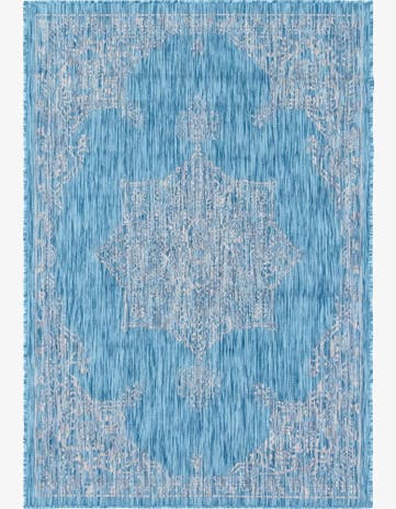4' x 6' Easy-Clean Traditional Indoor / Outdoor Rug