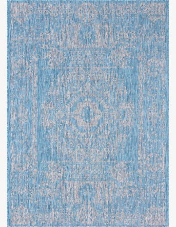9' x 12' Easy-Clean Traditional Indoor / Outdoor Rug
