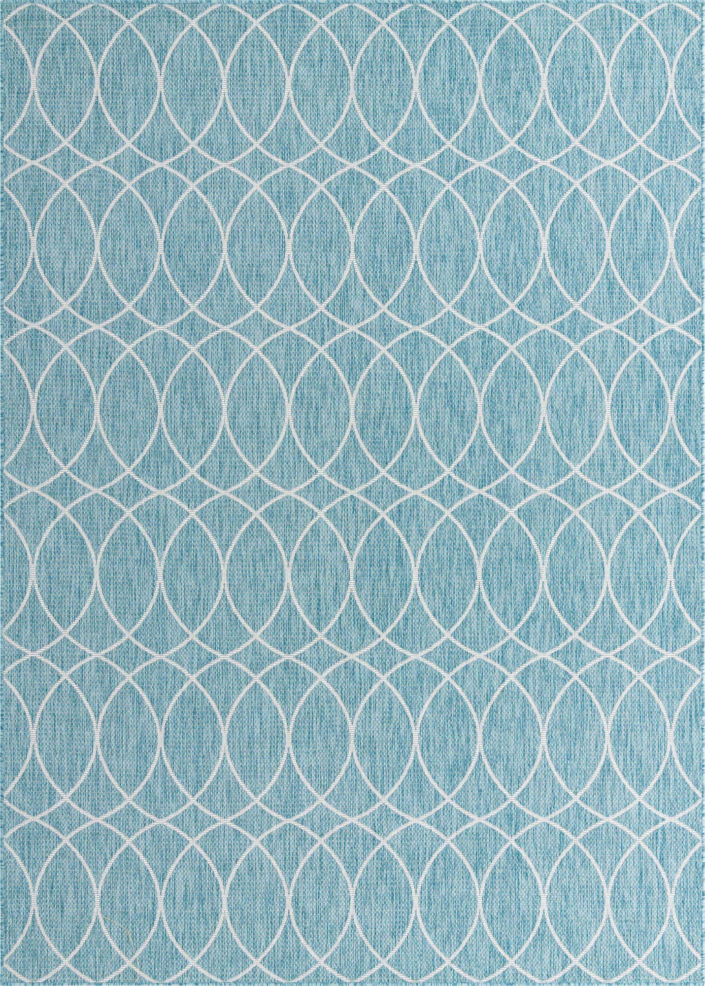 7' 10 x 11' Easy-Clean Trellis Indoor / Outdoor Rug