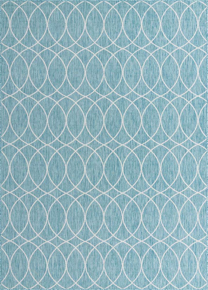 7' 10 x 11' Easy-Clean Trellis Indoor / Outdoor Rug